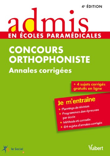 Concours orthophoniste : annales corrigées