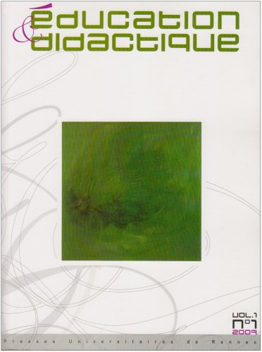 Education & didactique, n° 1