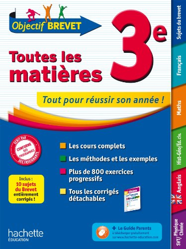 Toutes les matières, 3e : tout pour réussir son année !