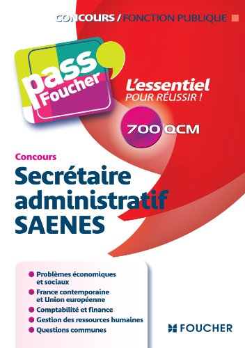 Concours secrétaire administratif, SAENES