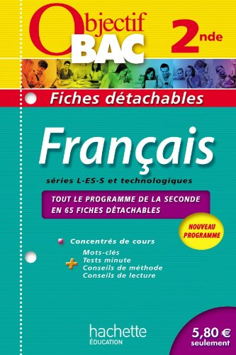 Français 2de : nouveau programme