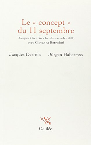 Le concept du 11 septembre : dialogues à New York, octobre-décembre 2001, avec Giovanna Borradori