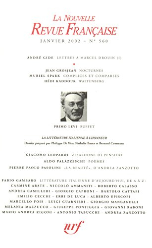 Nouvelle revue française, n° 560