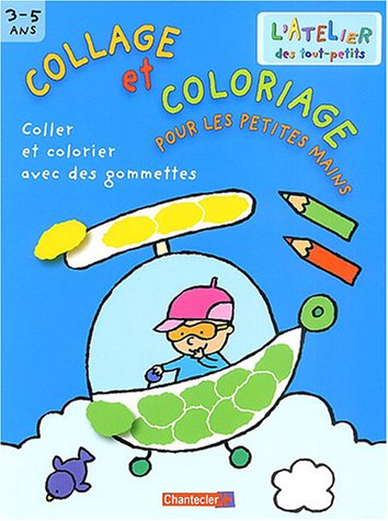 collage et coloriage pour les petites mains (bleu)