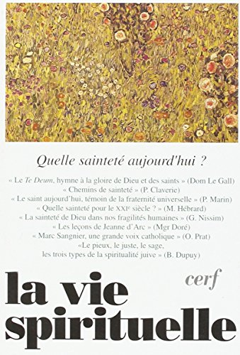 quelle saintete aujourd'hui  vie spirituelle 737