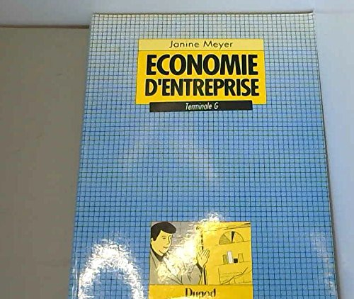 Economie d'entreprise : terminale G