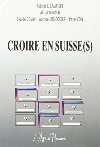 Croire en Suisse(s) : analyse des résultats de l'enquête menée en 1988-1989 sur la religion des Suis