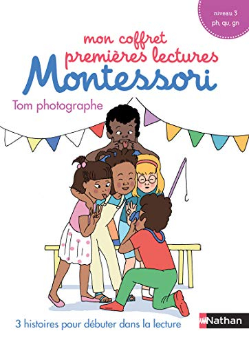 Mon coffret premières lectures Montessori : Tom photographe : 3 histoires pour débuter dans la lectu