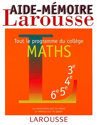 Maths : tout le programme du collège