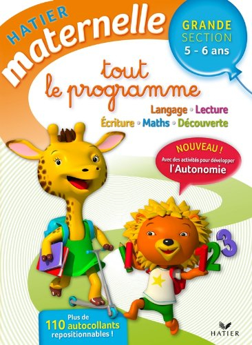 Tout le programme : grande section 5-6 ans