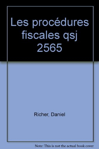 Les Procédures fiscales