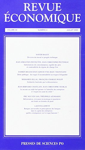 Revue économique, n° 4 (2003). The microeconomism of exchange, rite and regime : colloque internatio