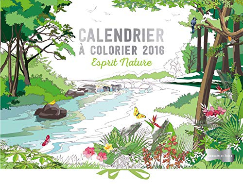 Calendrier à colorier 2016 : esprit nature