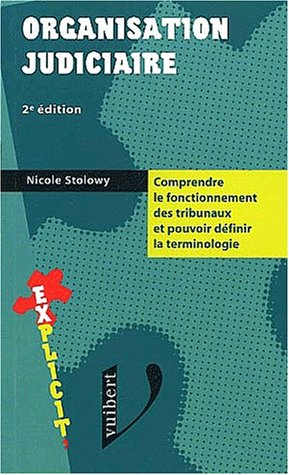 organisation judiciaire. 2ème édition
