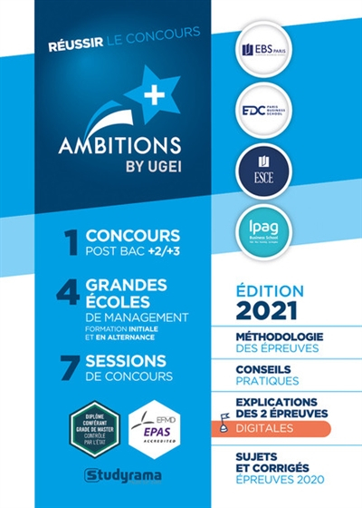 Réussir le concours ambitions + 2021
