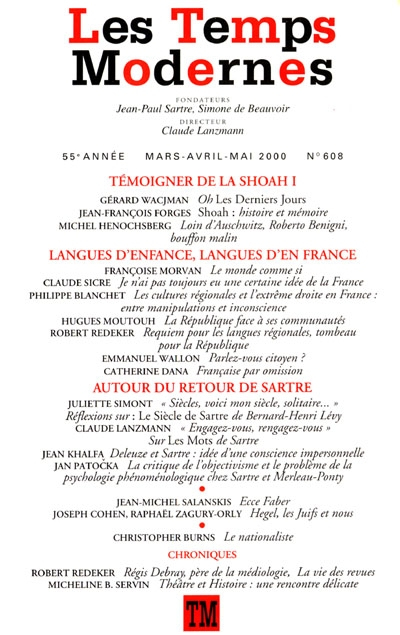 Temps modernes (Les), n° 608