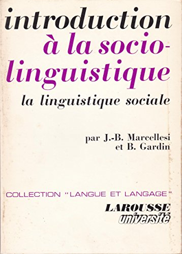 introduction à la sociolinguistique