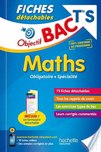 Maths terminale S : obligatoire + spécialité : 75 fiches détachables