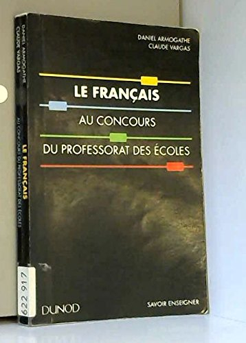 le français au concours du professorat des écoles