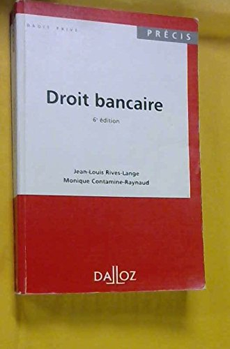 droit bancaire 6ed. 1995