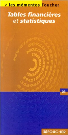 Tables financières et statistiques
