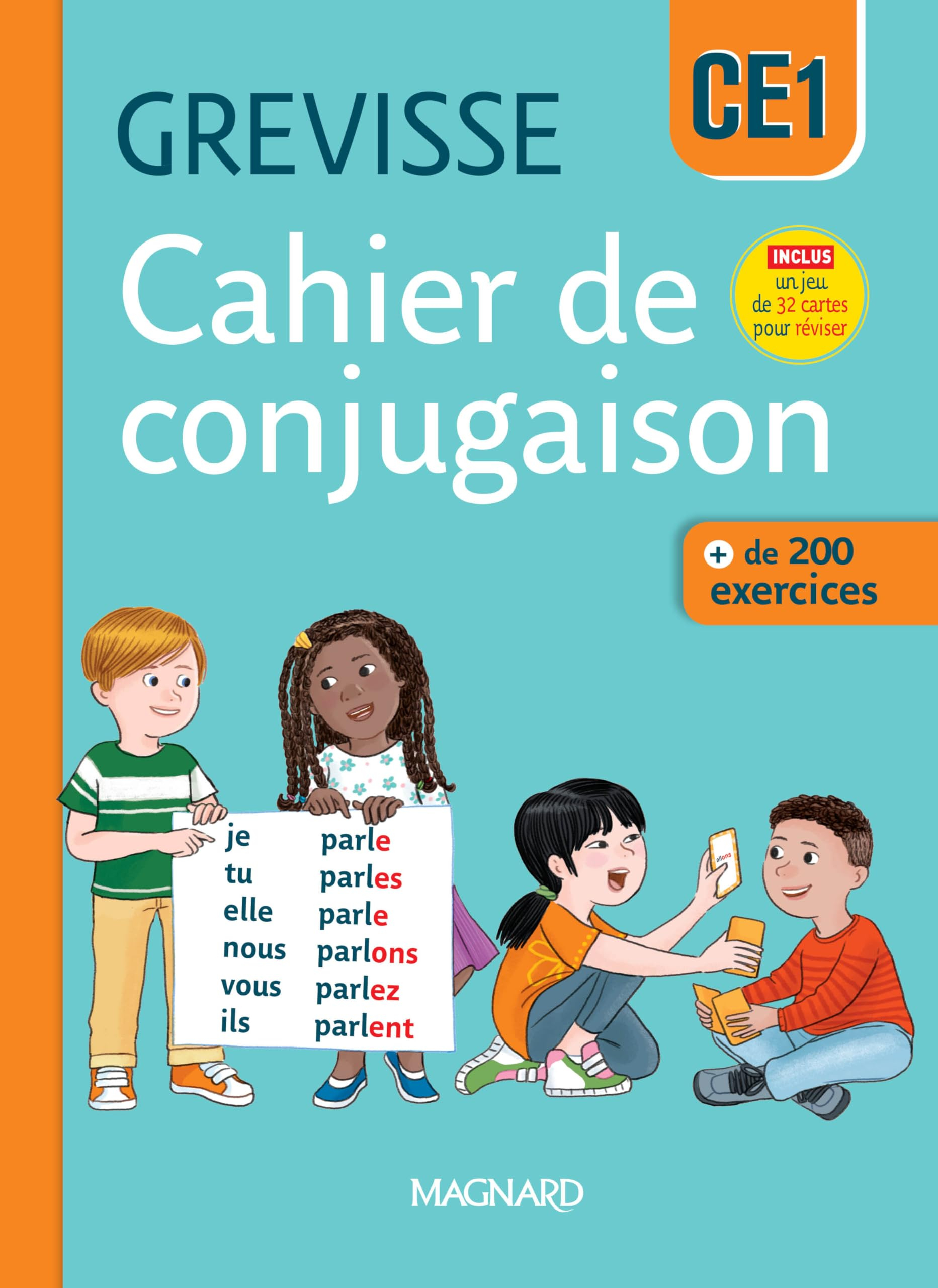 Cahier de conjugaison Grevisse CE1 : + de 200 exercices