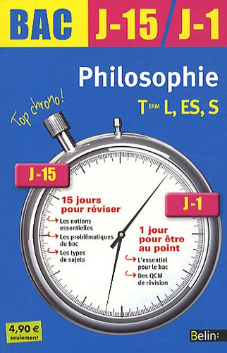 Philosophie, terminale L, ES, S