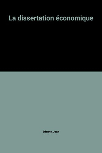 la dissertation économique