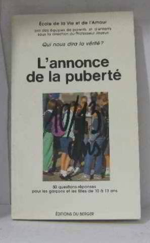 L'Annonce de la puberté