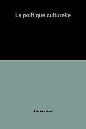 La politique culturelle