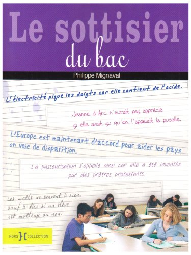 Le sottisier du bac