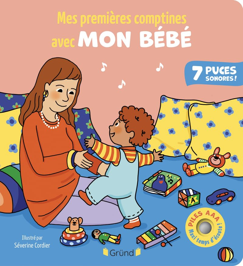 Mes premières comptines avec bébé : 7 puces sonores !