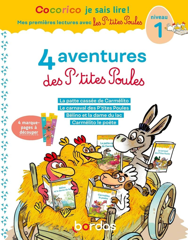 4 aventures des p'tites poules : niveau 1
