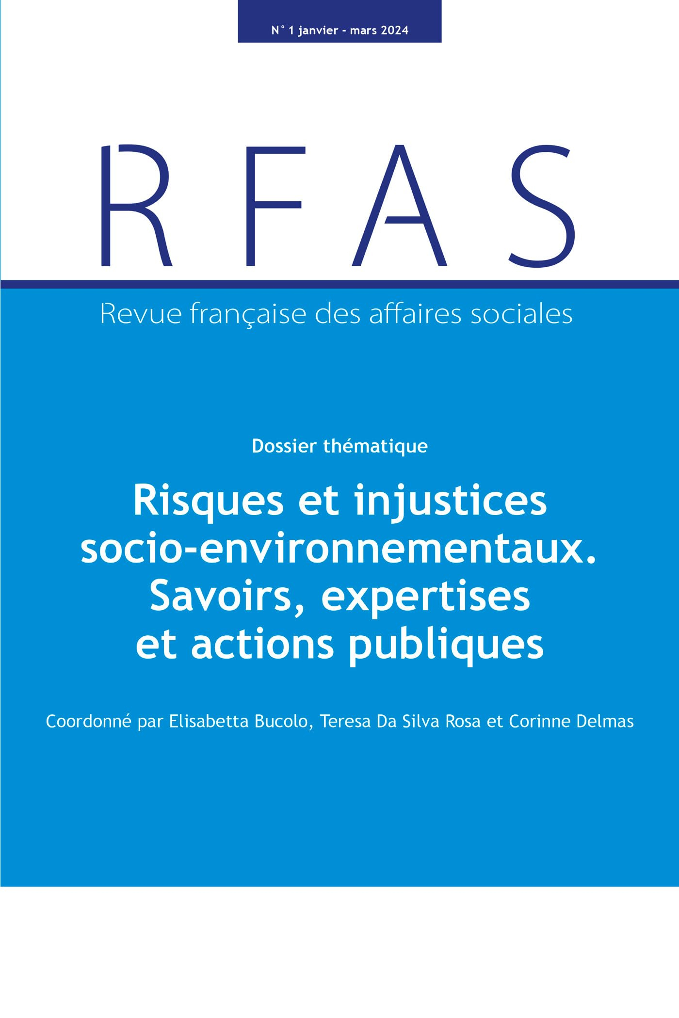 Revue française des affaires sociales, n° 1 (2024). Risques et injustices socio-environnementaux : s