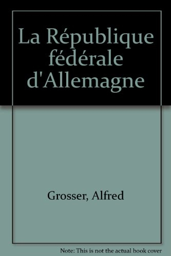 la république fédérale d'allemagne