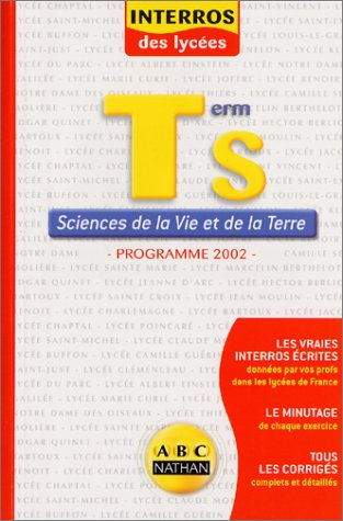 Sciences de la vie et de la terre, terminale S : programme 2002