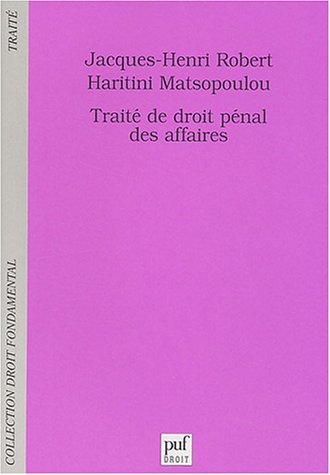 Traité de droit pénal des affaires