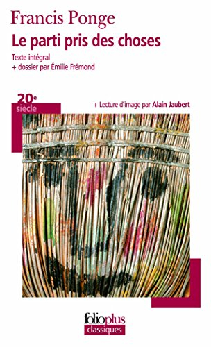 Le parti pris des choses