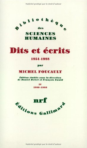 Dits et écrits : 1954-1988. Vol. 4. 1980-1988