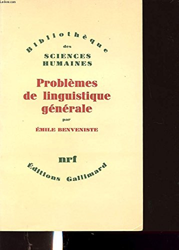 problèmes de linguistique générale