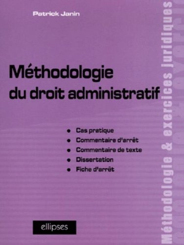 Méthodologie du droit administratif