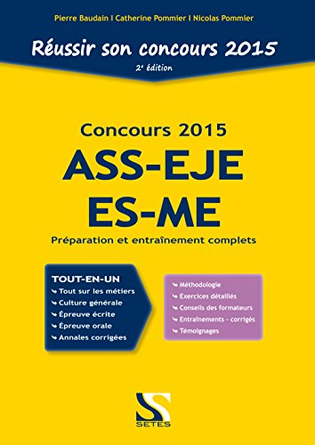 réussir son concours ass - eje - es - me 2015
