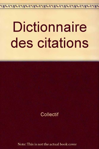 Dictionnaire des citations