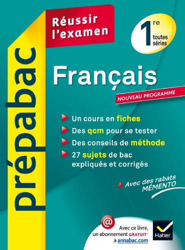 Français 1re toutes séries : examen
