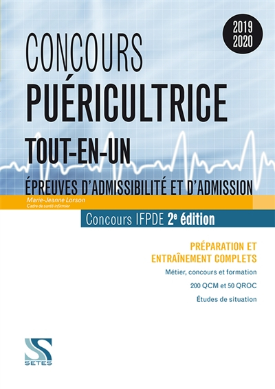 Concours puéricultrice, tout-en-un : épreuves d'admissibilité et d'admission, concours IFPDE 2019-20