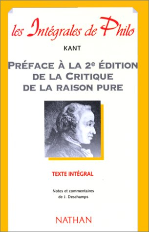 Préface à la 2e édition de la Critique de la raison pure