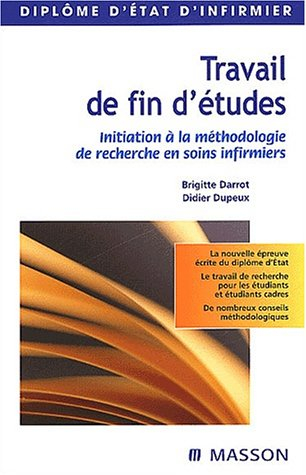 Travail de fin d'études : initiation à la méthodologie de recherche en soins infirmiers