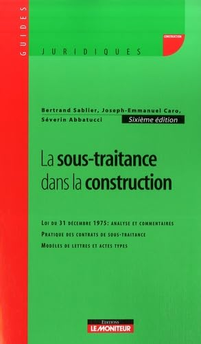 La sous-traitance dans la construction