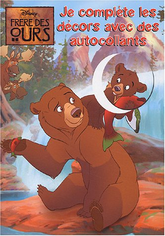 Frère des ours : je complète les décors avec les autocollants