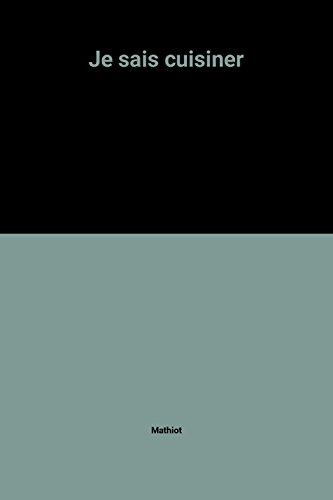 je sais cuisiner